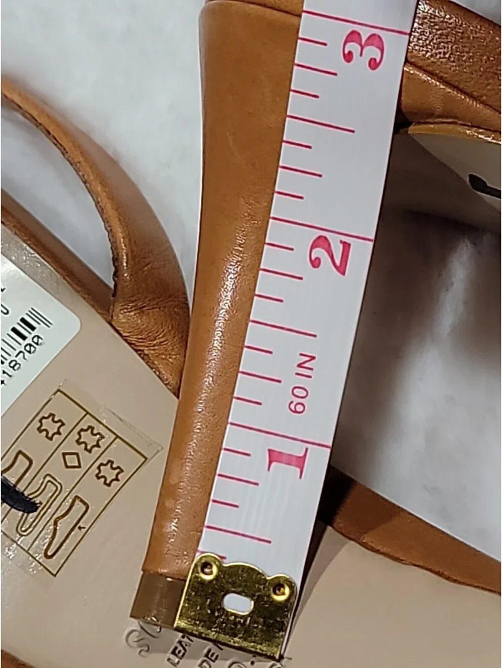 Schutz Womens Aurora Brown Leather Mid Heel Sandal Sz 10.5 B NEW $138